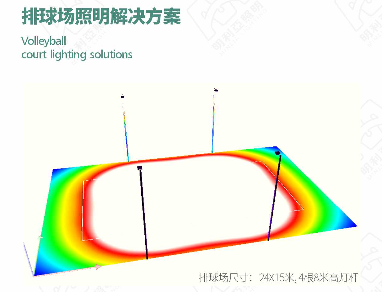 排球場照明解決方案